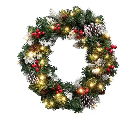Vianočné dekorácie  LED Vianočný veniec 35xLED/3xAA 8 funkcií priemer 45 cm IP44 teplá biela 5005610