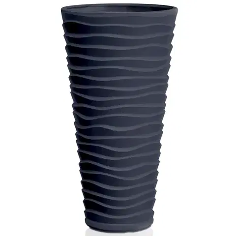 Kvetináče a truhlíky NABBI DPSA300 plastový kvetináč 29,6 cm antracit