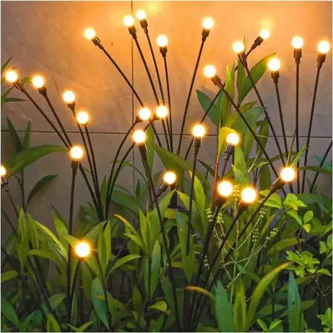 Záhradné lampy Kinekus Svetlo solárne dekoračné, 6 LED, teplé biele