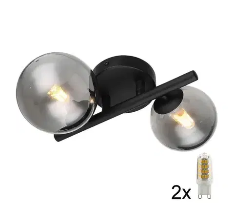 Svietidlá Globo 56133-2W - LED Prisadený luster RIHA 2xG9/3W/230V 56133-2W