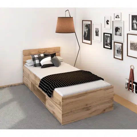 Postele Postel s úložným priestorom MICHIGAN NEW 90 Tempo Kondela