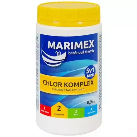 Flokulanty i koagulanty do bazénu Bazénová chémia AquaMar Komplex Mini 5v1 0,9 kg
