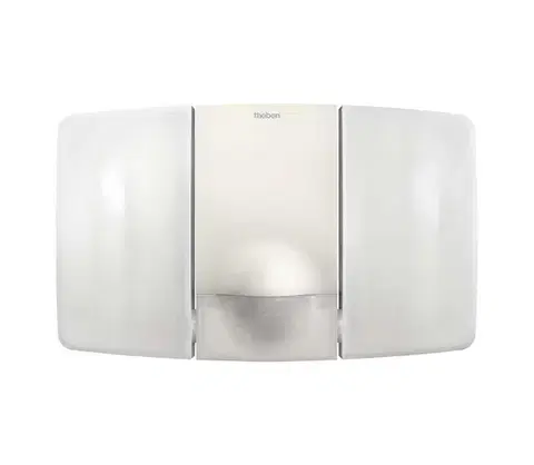 Záhradné lampy theben - LED nástenný reflektor so senzorom 2xLED/10W/230V biela IP55 4003468100691