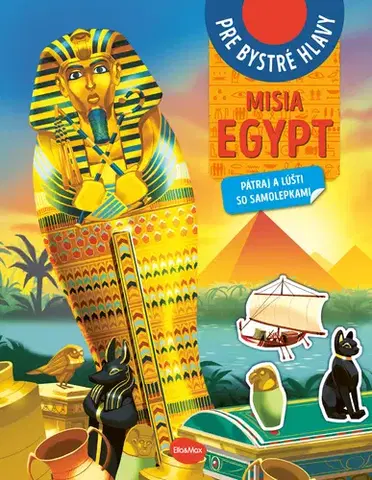 Pre deti a mládež - ostatné Misia Egypt - Pátraj a lúšti so samolepkami - neuvedený,El Gunto