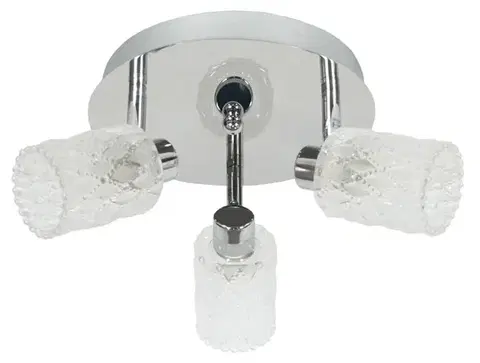 Stropná svetla Stropné svietidlo Trans plafond 3X40W G9 chróm