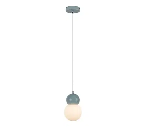 Svietidlá Rabalux 72279 - Luster na lanku GELLIA 1xG9/38W/230V modrá 72279