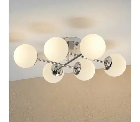 Svietidlá BRILAGI - Prisadený luster MALONY 6xE14/20W/230V lesklý chróm 8590828080381