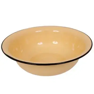 Umývadlá Kinekus Umývadlo bez dekoru, smaltovaný, priemer 28cm, béžový