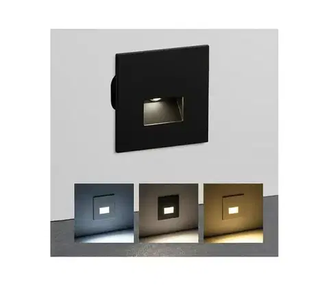 Svietidlá BRILAGI - LED Schodiskové svietidlo JACK LED/3W/230V 3000/4000/6500K IP65 čierna GXDO097
