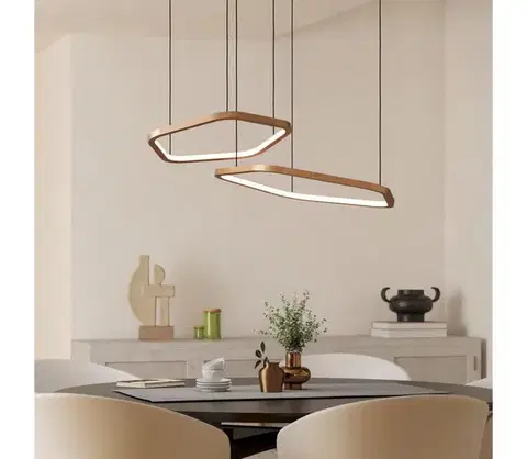 Svietidlá Eglo 390507 - LED stmievateľný závesný luster na lanku ESTRELLA LED/30W/230V mosadz + DO 390507