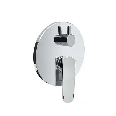 Kúpeľňové batérie Mereo Sprchová podomietková batéria s prepínačom, Mada, Mbox, kruhový kryt, chróm CBQ60106MA