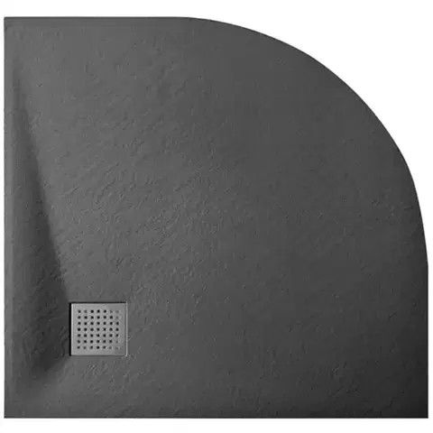 Sprchové vaničky Vanička polokrúhla Vexo 90x90 čierna