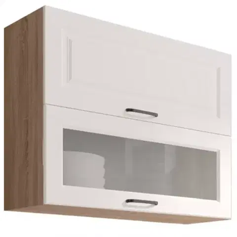 Kuchynské skrinky visiace Kuchynská skrinka Smart  42g Sonoma/Biely Mat