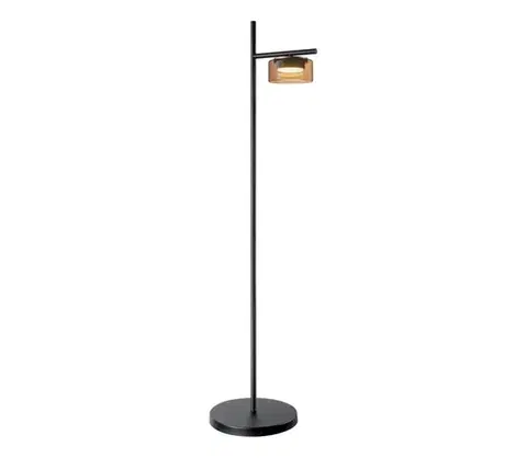Lampy  LED stojacia lampa OFELIA 1xGX53/6W/230V čierna/béžová 331496