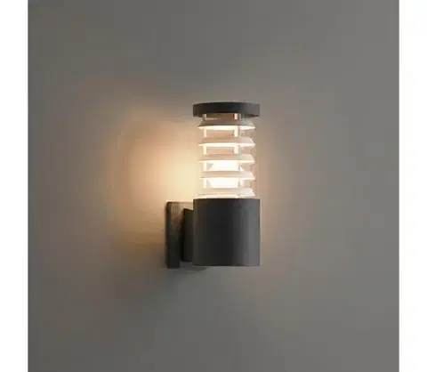 Záhradné lampy Ideal Lux - Vonkajšie nástenné svietidlo 1xE27/60W/230V antracit