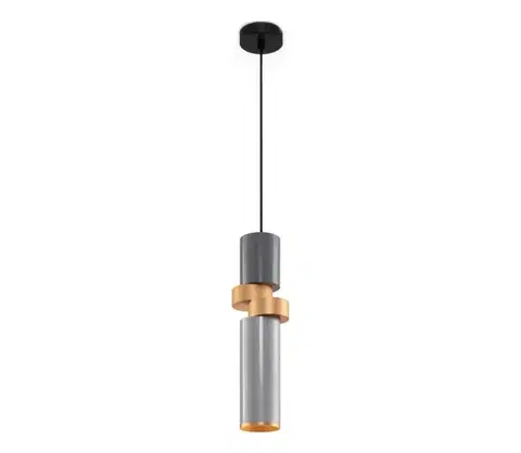 Svietidlá Maytoni MOD303PL-01CFL2 - Luster na lanku PALETTE 1xGU10/40W/230V šedá/zlatá MOD303PL-01CFL2