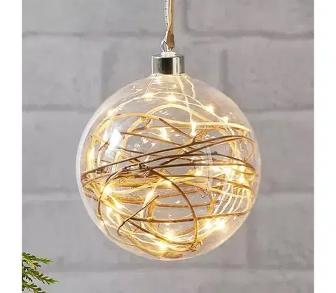Vianočné dekorácie Eglo 410603 - LED Vianočná dekorácia GLOW 30xLED/0,064W/3/230V pr. 15 cm 410603
