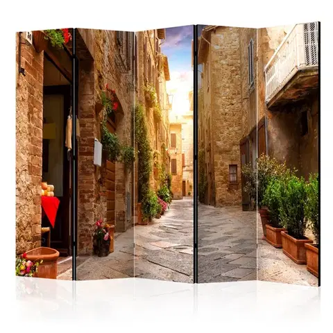 Paravány Paraván Colourful Street in Tuscany Dekorhome