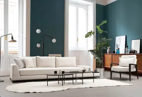 Pohovky a gauče Štvormiestna pohovka Line With Side Table - Beige