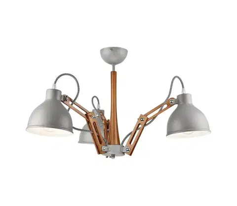 Svietidlá  Prisadený luster MARCELLO 3xE27/60W/230V LM 3.96 RUSTI