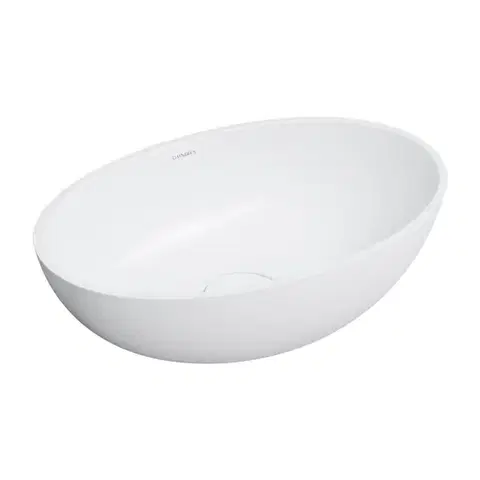 Umývadlá OMNIRES - SHELL M+ umývadlo na dosku, 50 x 32 cm, biela mat SHELL500UNBM