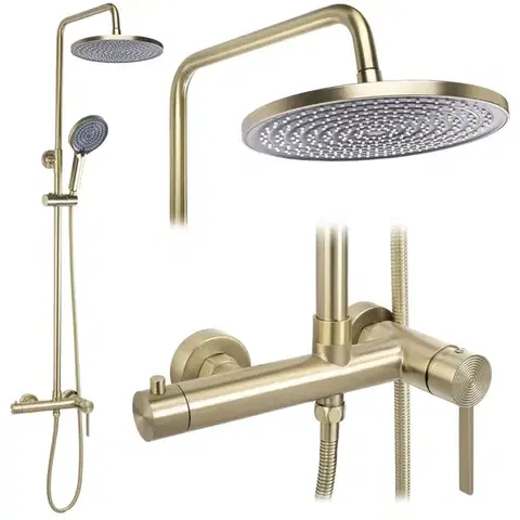 Kúpeľňové batérie REA REA - Sprchový set Foster Brush Nickel REA-P9673