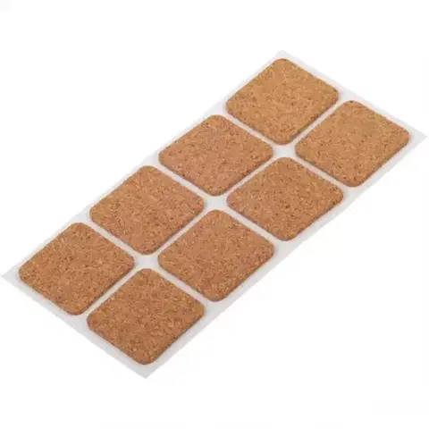Príslušenstvo k nábytku Podložky korkové samolepiace 25X25MM