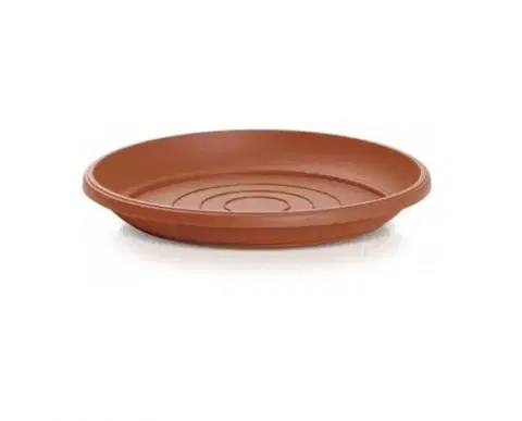 Kvetináče a truhlíky Kinekus Miska pod kvetináč plastová, priemer 9cm terrakota, NOVA K9