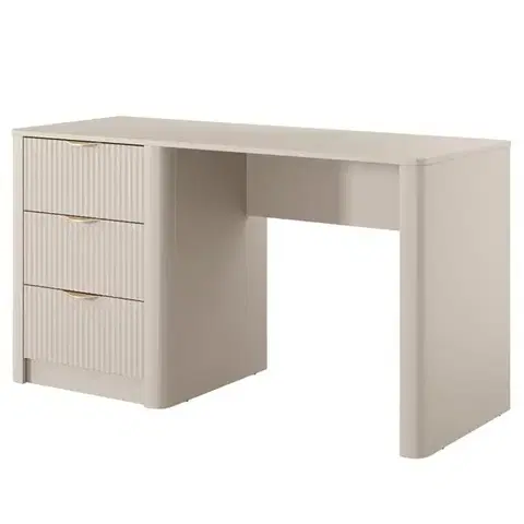 Moderné kancelárske stoly Písací stôl Lante N Beige