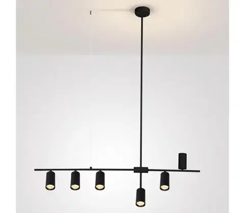 Svietidlá BRILAGI - Luster na lanku CRANE 6xGU10/30W/230V čierna WO-CRANE-06-BLK-OEM