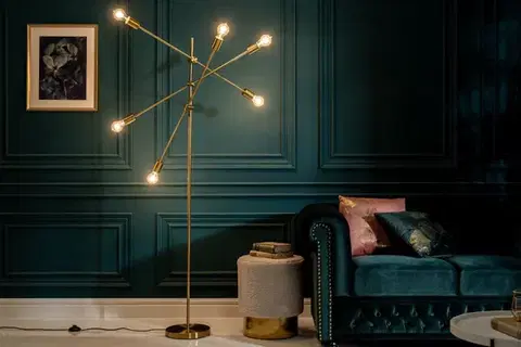 Osvetlenie Stojací lampa GITEGA Dekorhome