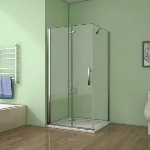 Sprchovacie kúty H K - Sprchovací kút SOLO B8 80x100x185 so zalamovacími dverami SE-SOLOB88010