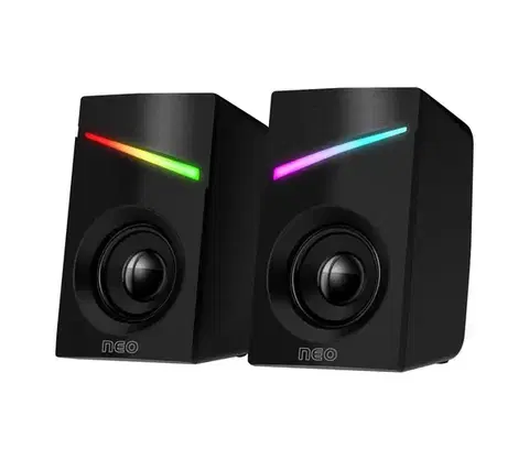 Predlžovacie káble CONNECT IT CSP-1100-BK - SADA 2x LED RGB Herný reproduktor 6W/5V čierna CSP-1100-BK