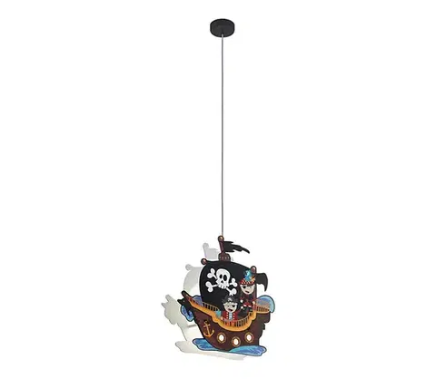 Svietidlá Eglo 97409 - Detský luster na lanku SAN CARLO 2xE27/25W/230V 97409