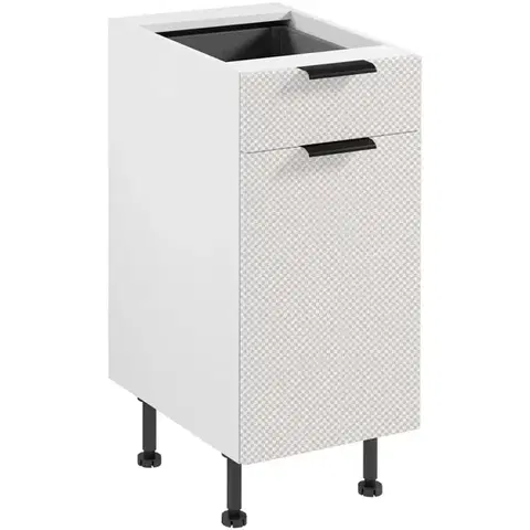 Kuchynské skrinky Korpus Luxeo K04-D40S1-AX biely