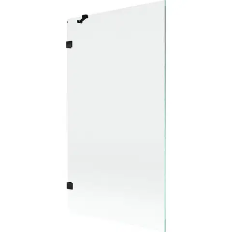 Sprchové dvere MEXEN/S - Lunar vaňová zástena FIX 100 x 150, transparent, čierna 897-100-000-70-00