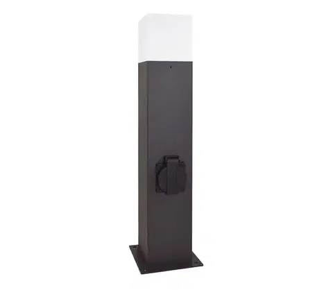 Záhradné lampy  Vonkajšia lampa so zásuvkou NEW YORK 1xE27/12W/230V IP44 307323