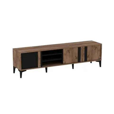 Konferenčné stolíky Televízny stolík Mengu Atlantic Pine and Anthracite