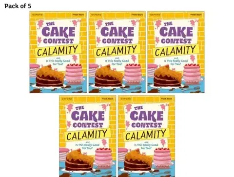 Príprava do školy, pracovné zošity Read Write Inc. Fresh Start Readers: Book 9: The Cake Contest Calamity & Is This Really Good For You? - Pack of 5 - Abigail Flint,Adrian Bradbury