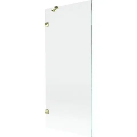 Sprchové dvere MEXEN/S - Lunar vaňová zástena FIX 80 x 150, transparent, zlatá 897-080-000-50-00