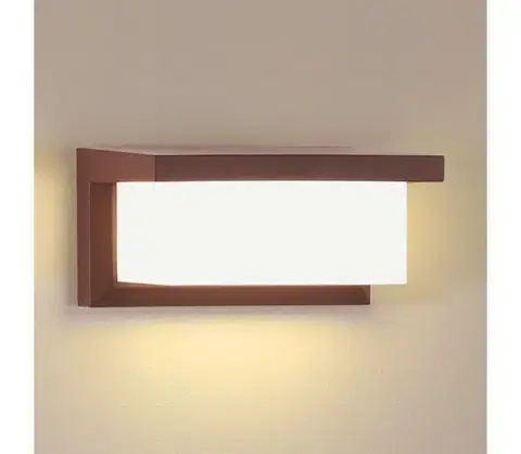 Svietidlá BRILAGI - LED vonkajšie nástenné svietidlo BRICKY LED/12W/230V hnedá IP54 BRI546