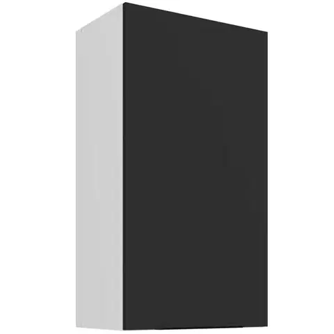 Kuchynské skrinky visiace Kuchynská skrinka Aria-BL/WH anti fingerprint 50G-90 1F