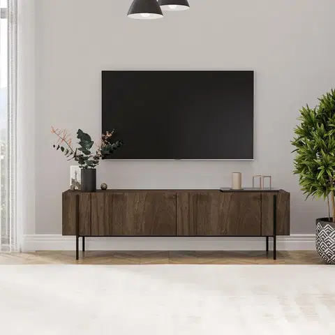TV stolíky MAN TV stolík na nožičkách, orech