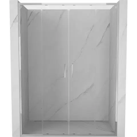 Sprchovacie kúty MEXEN/S - Exo dvojité posuvné sprchové dvere 160, transparent, chróm 8152-160-000-01-00