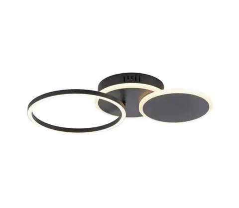 Svietidlá Leuchten Direkt 14116-18 - LED Stropné svietidlo SEVENT LED/25,5W/230V čierna 14116-18