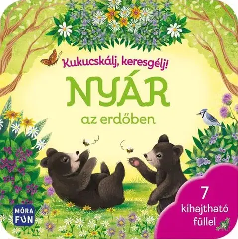 Leporelá, krabičky, puzzle knihy Kukucskálj, keresgélj! - Nyár az erdőben - 7 kihajtható füllel