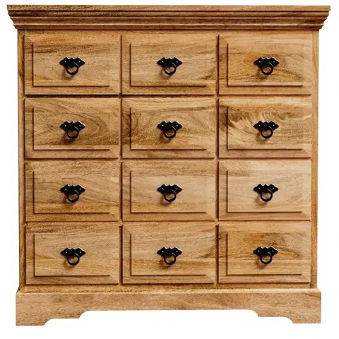 Komody Komoda Guru 90x90x45 indický masív mango