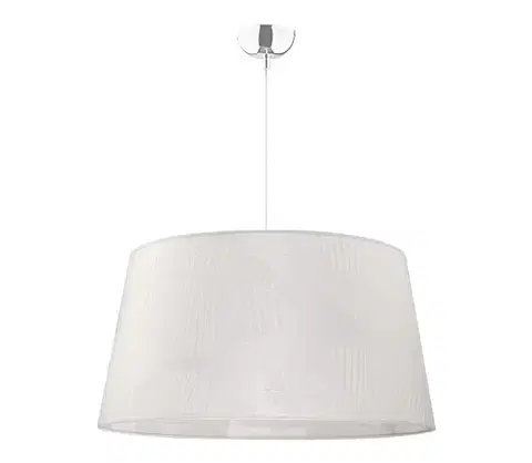 Svietidlá  - Luster na lanku TENOR 1xE27/40W/230V pr. 60 cm biela/listy 8234
