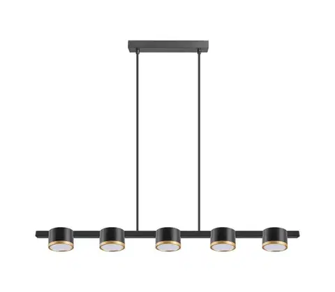 Svietidlá  LED Luster na lanku MIRELLA 5xGX53/6W/230V čierna 328076