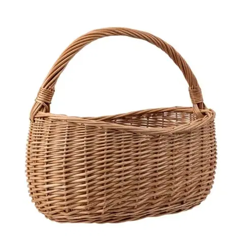 Nákupné tašky a košíky Kinekus Košík prútený 40x24xH15 cm, HH35 cm oválny